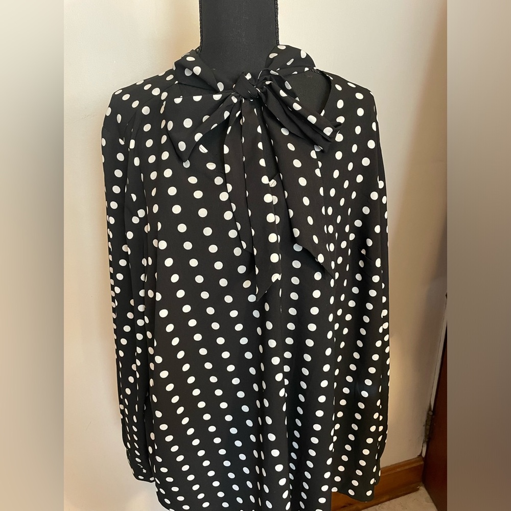 Lane Bryant Polka Dot Blouse